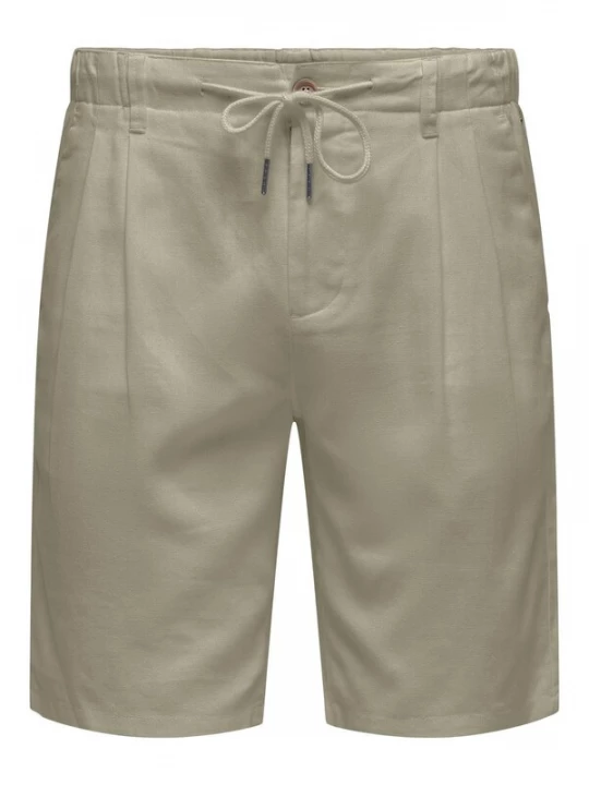 Foto van product Only & Sons Bandplooibroek 'Leo' donkerbeige