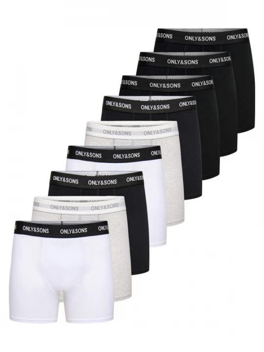 Foto van product Only & Sons Boxershorts 'Basic' grijs gemêleerd