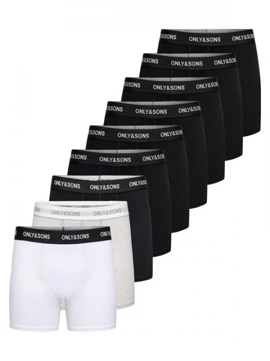 Foto van product Only & Sons Boxershorts 'Basic' zwart gemêleerd