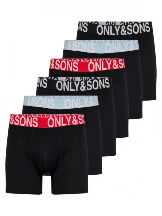Foto van product Only & Sons Boxershorts 'ONSFITZ SOLID BOXER' zwart