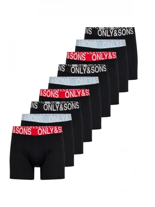 Foto van product Only & Sons Boxershorts 'ONSFITZ SOLID BOXER' zwart