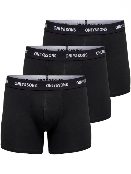 Foto van product Only & Sons Boxershorts 'ONSFitz' zwart / offwhite