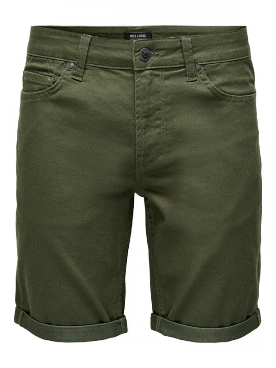 Foto van product Only & Sons Broek 'Ply' olijfgroen