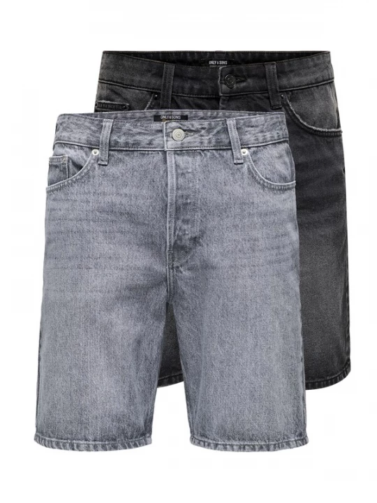 Foto van product Only & Sons Jeans 'ONSEDGE' grey denim / zwart