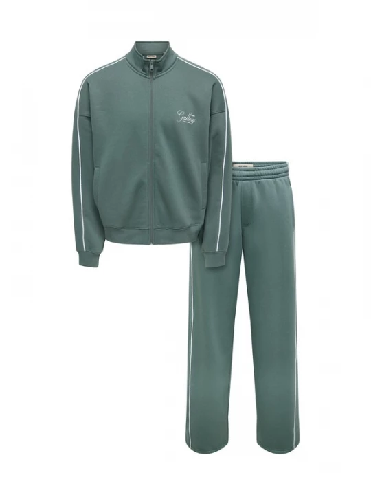 Foto van product Only & Sons Joggingpak 'ONSCERES' groen / wit