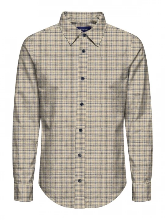 Foto van product Only & Sons Junior Overhemd 'OSJGud Mund' marine / taupe