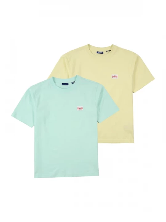 Foto van product Only & Sons Junior Shirt 'OSJFred' lichtgeel / mintgroen