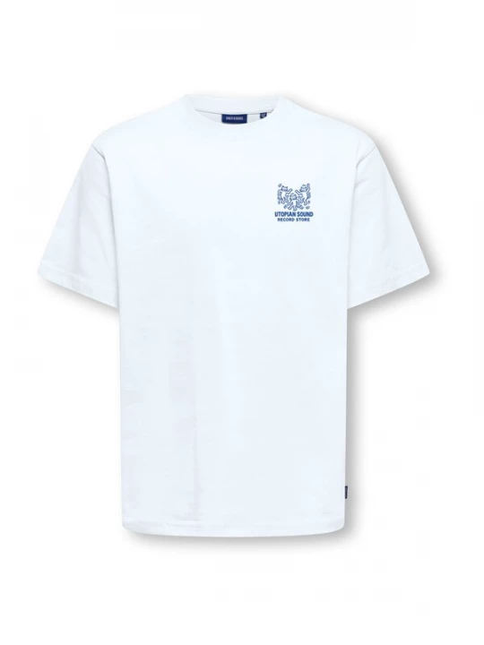 Foto van product Only & Sons Junior Shirt 'OSJFRED' turquoise / wit