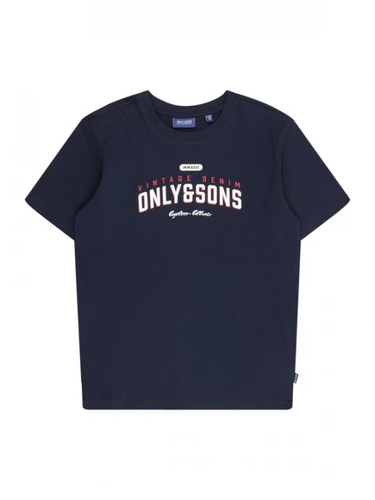 Foto van product Only & Sons Junior Shirt 'OSJLENNY' navy / cranberry / wit