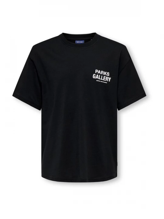 Foto van product Only & Sons Junior Shirt 'OSJPARKS GALLERY' zwart / wit