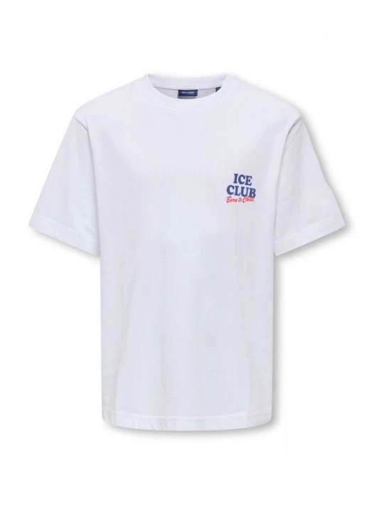 Foto van product Only & Sons Junior Shirt 'OSJPOPSICELLO' navy / grenadine / wit