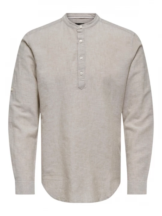 Foto van product Only & Sons Overhemd 'Caiden' beige gemêleerd
