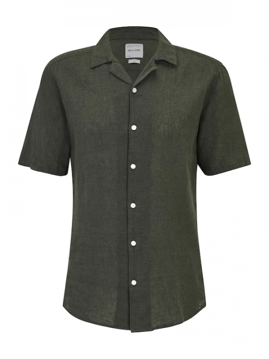 Foto van product Only & Sons Overhemd 'CAIDEN' olijfgroen
