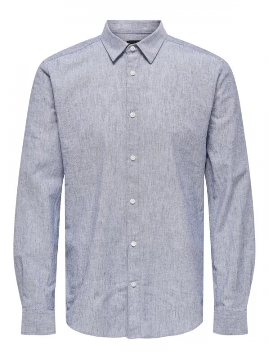 Foto van product Only & Sons Overhemd 'Casey' blauw gemêleerd