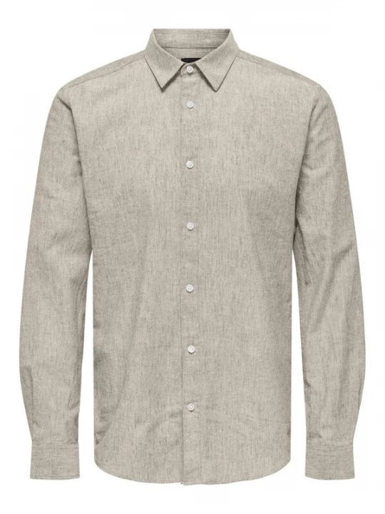 Foto van product Only & Sons Overhemd 'Casey' grijs gemêleerd