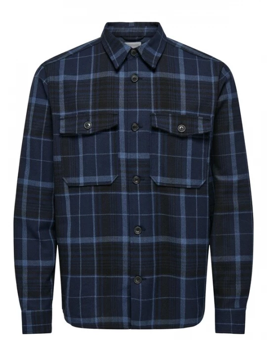 Foto van product Only & Sons Overhemd 'Milo Life' lichtblauw / donkerblauw