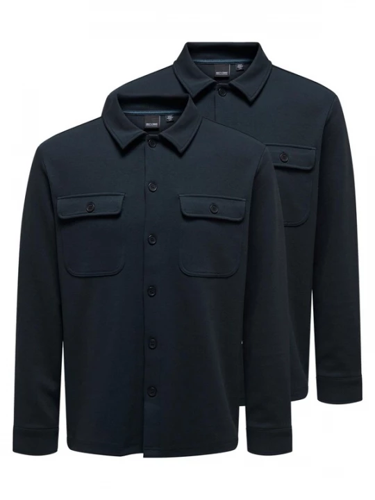 Foto van product Only & Sons Overhemd 'Newkodyl' donkerblauw