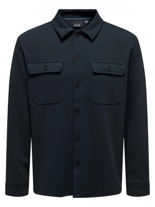 Foto van product Only & Sons Overhemd 'Newkodyl' donkerblauw