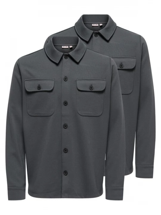 Foto van product Only & Sons Overhemd 'Newkodyl' donkergrijs