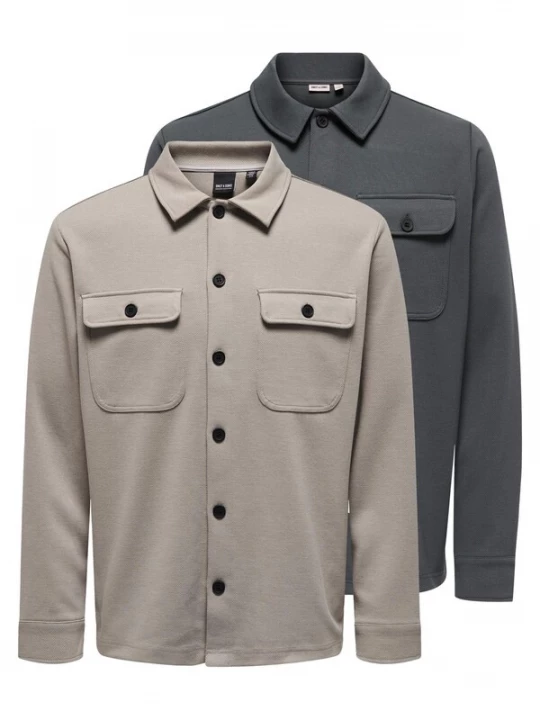 Foto van product Only & Sons Overhemd 'Newkodyl' rookgrijs