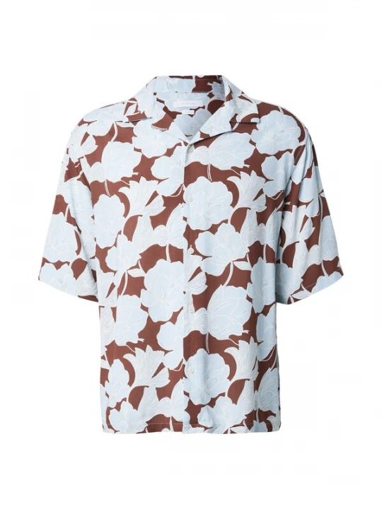 Foto van product Only & Sons Overhemd 'ONSELI' pastelblauw / bruin / offwhite