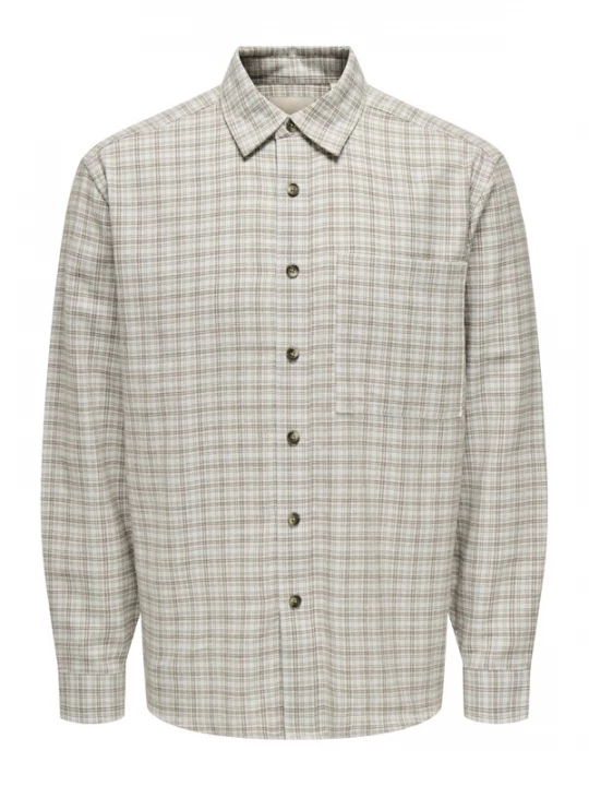 Foto van product Only & Sons Overhemd 'ONSGUDMUND' pastelblauw / brokaat