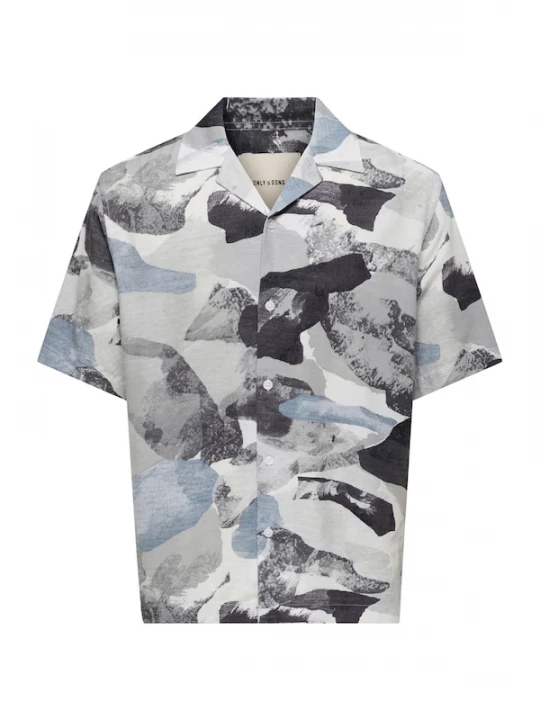 Foto van product Only & Sons Overhemd 'ONSHARVI' smoky blue / opaal / grijs / antraciet