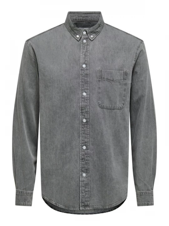 Foto van product Only & Sons Overhemd 'ONSOrson' grey denim