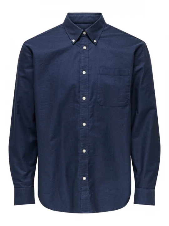 Foto van product Only & Sons Overhemd 'ONSOXFORD' navy