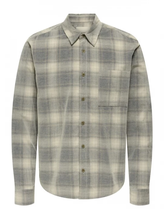 Foto van product Only & Sons Overhemd 'ONSWilliam' crème / nachtblauw