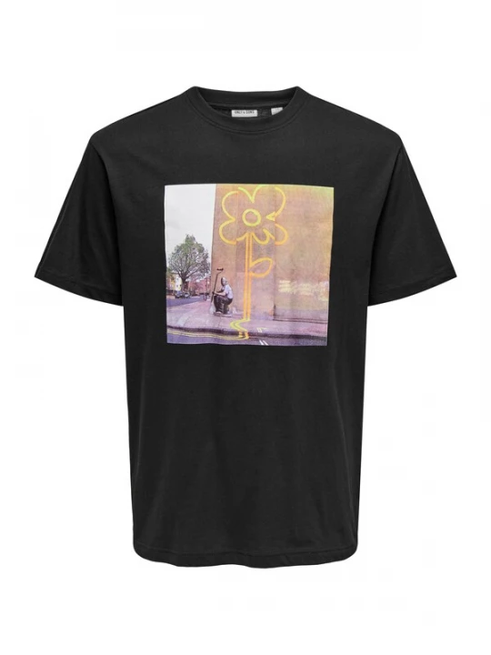 Foto van product Only & Sons Shirt aardetinten / mauve / koraal / zwart