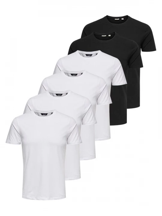 Foto van product Only & Sons Shirt 'Basic' zwart / wit