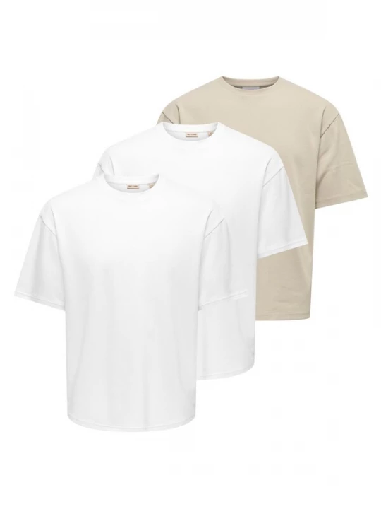 Foto van product Only & Sons Shirt 'Caspian' beige gemêleerd