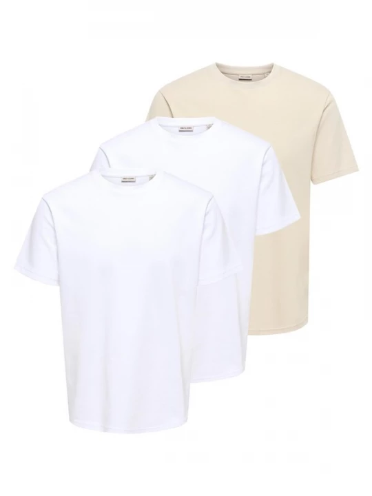 Foto van product Only & Sons Shirt 'Caspian' beige / wit