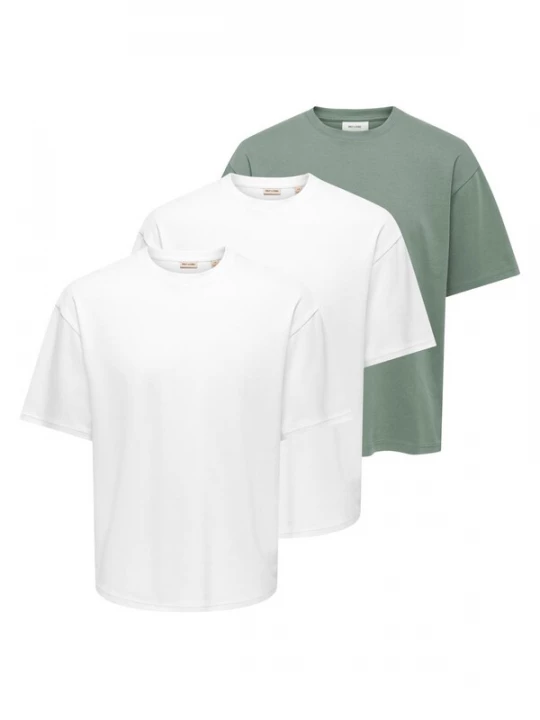 Foto van product Only & Sons Shirt 'Caspian' groen / wit