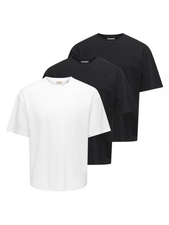 Foto van product Only & Sons Shirt 'Caspian' zwart gemêleerd