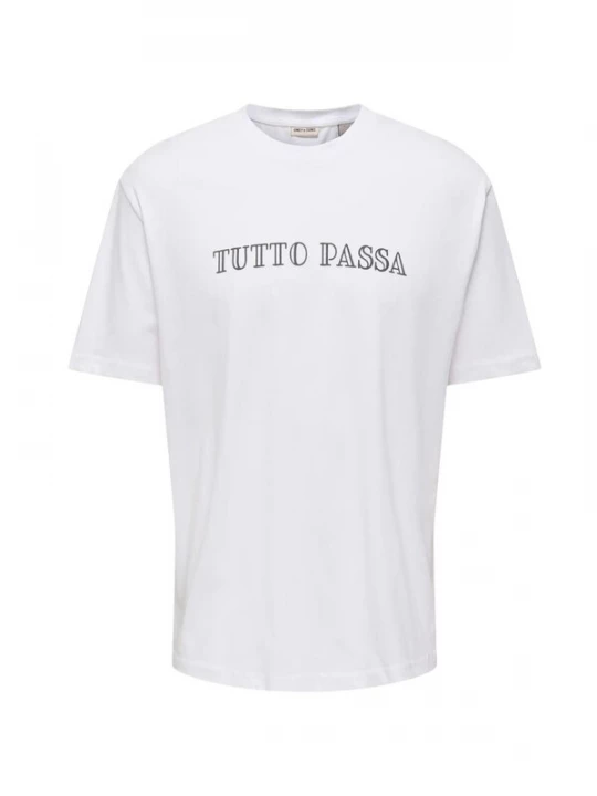 Foto van product Only & Sons Shirt 'ONLY & SONS ONSALEX PASSA RLX SS TEE T-SHIRT' parelwit