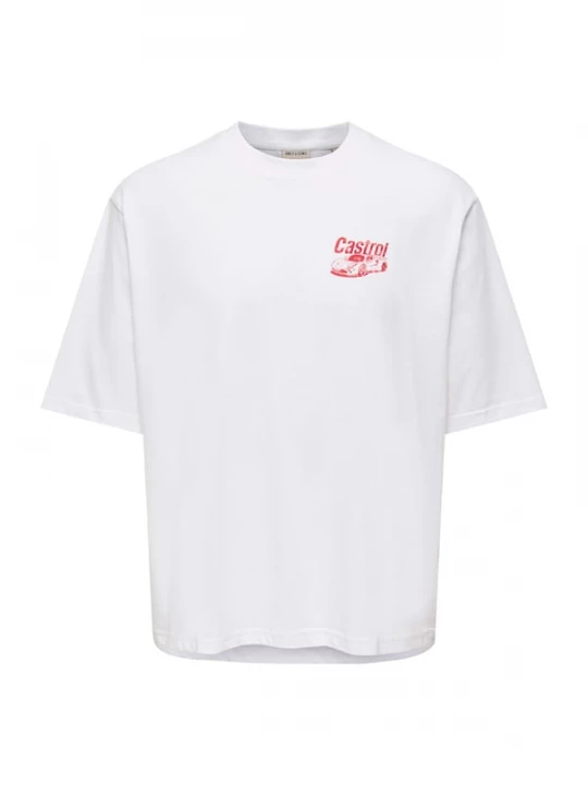 Foto van product Only & Sons Shirt 'ONSCASTROL' rood / wit