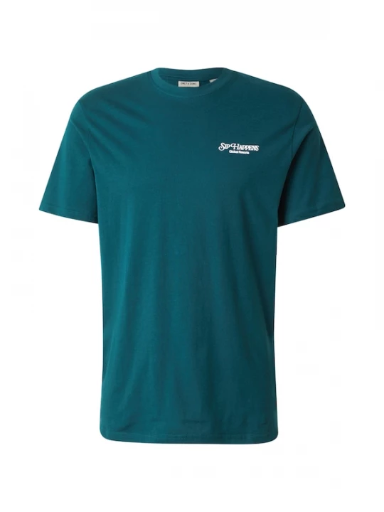 Foto van product Only & Sons Shirt 'ONSCHRIS' lichtblauw / petrol / oranje / wit
