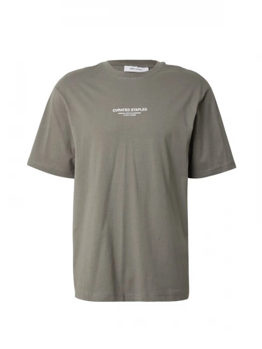 Foto van product Only & Sons Shirt 'ONSCurated' kaki / wit