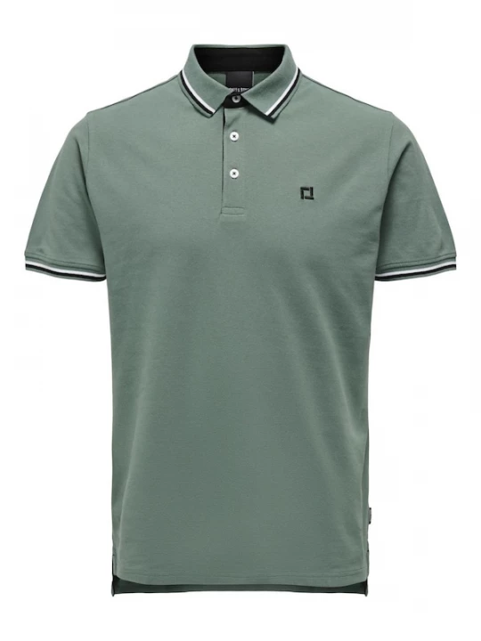 Foto van product Only & Sons Shirt 'ONSFletcher' jade groen / zwart / wit