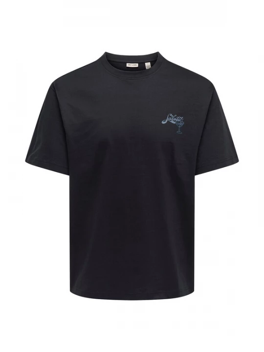 Foto van product Only & Sons Shirt 'ONSFRED BELLISSIMA' duifblauw / zwart