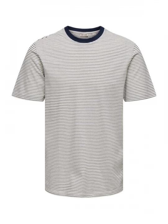 Foto van product Only & Sons Shirt 'ONSFRED' crème / donkerblauw