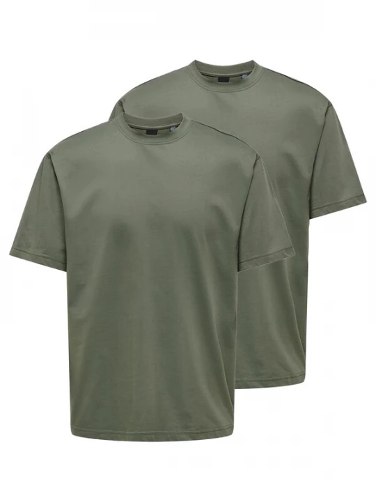 Foto van product Only & Sons Shirt 'Onsfred' donkergroen