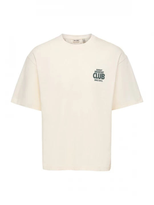 Foto van product Only & Sons Shirt 'ONSFRED' donkergroen / offwhite