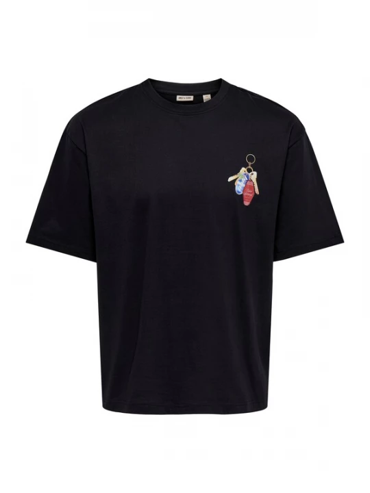 Foto van product Only & Sons Shirt 'ONSFRED ESCAPE' blauw / rood / zwart / wit
