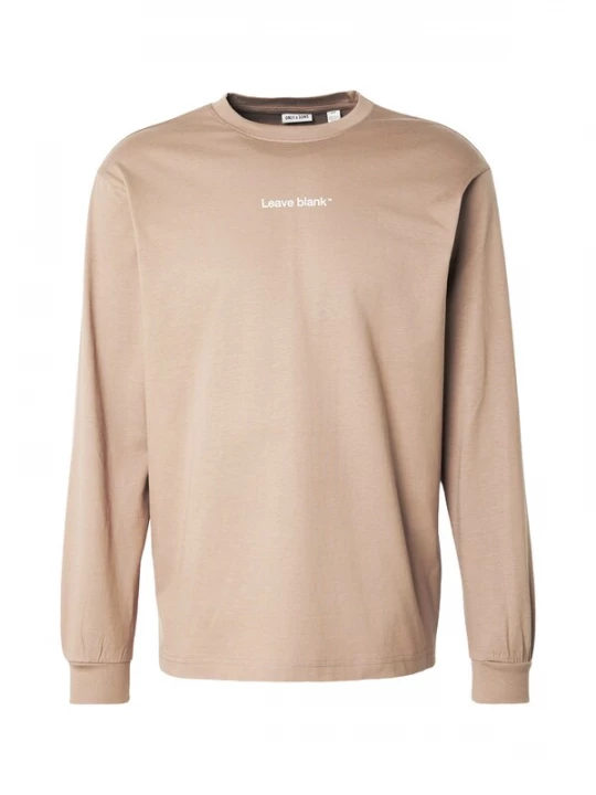 Foto van product Only & Sons Shirt 'ONSFRED' lichtbruin / wit