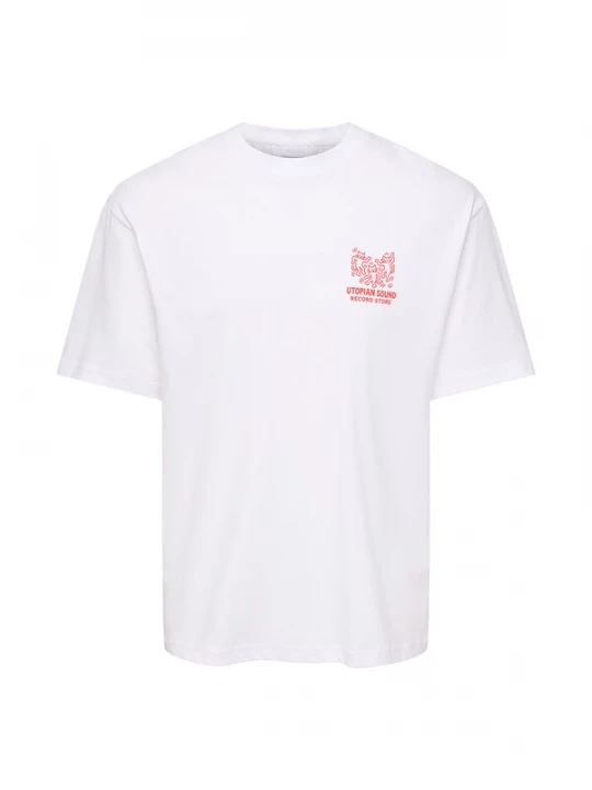 Foto van product Only & Sons Shirt 'ONSFRED' rood / wit