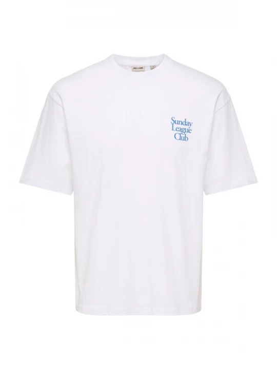 Foto van product Only & Sons Shirt 'ONSFRED' saffier / wit