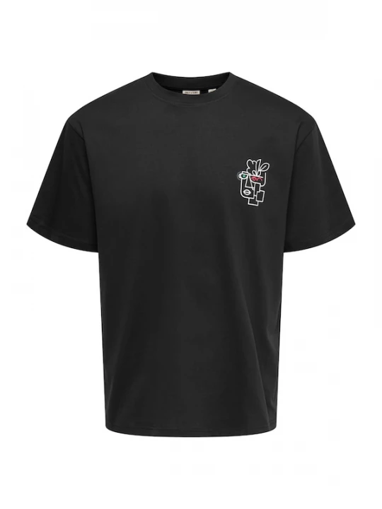 Foto van product Only & Sons Shirt 'ONSFred' zwart / wit